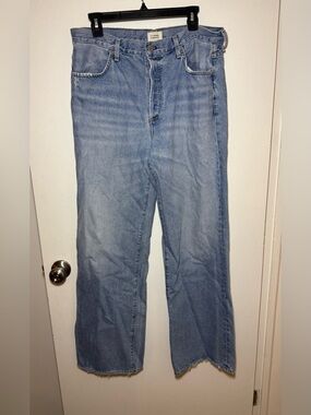 Citizens of Humanity Vintage Annina Medium Wash Straight Wide Leg Jeans Size 31